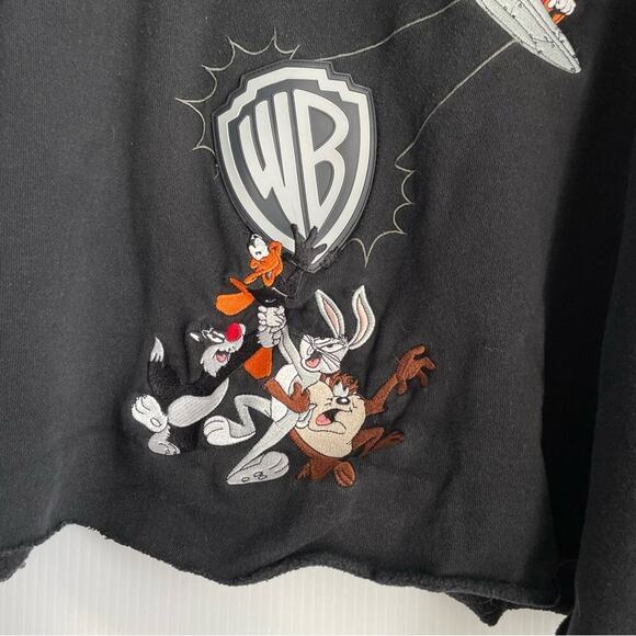 Vintage Warner Brothers Crewneck sweatshirt size large cropped - Picture 2 of 8